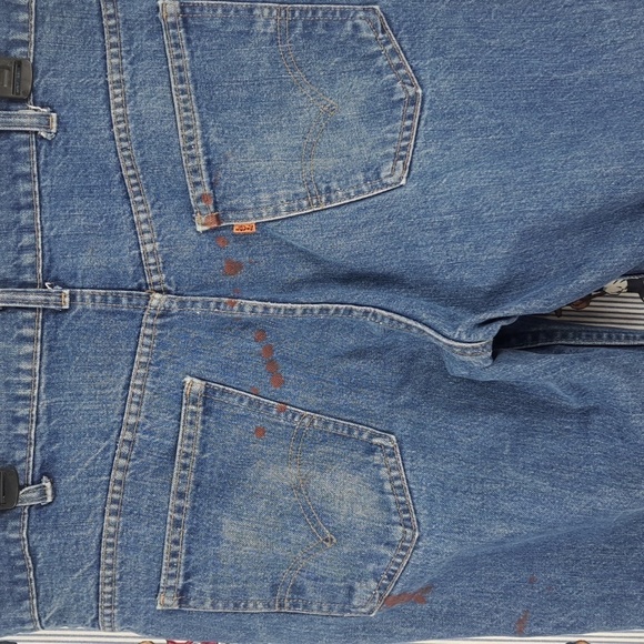 Vintage 60s 70s Levi's 646 orange tags hight waisted bellbottom flare jeans S 30 - Picture 6 of 8